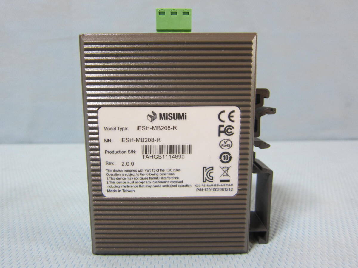 MISUMI IESH-MB208-R 8ポート10/100M 産業用スイッチングハブ_画像3