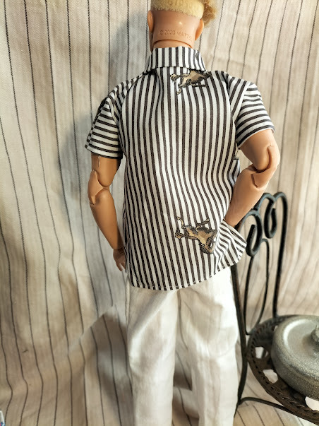 ケン　LOOKS（背丈３１cm）用　アロハシャツとハーフパンツ（１２）送込み _画像4