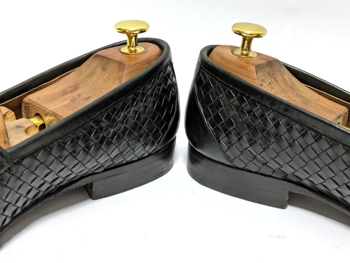 [イタリア製] BARNEYS NEWYORK 8 26cm ビジネスシューズ　ローファー　ブラック　本革　レザー　フォーマル　紳士靴　メンズ　送料無料