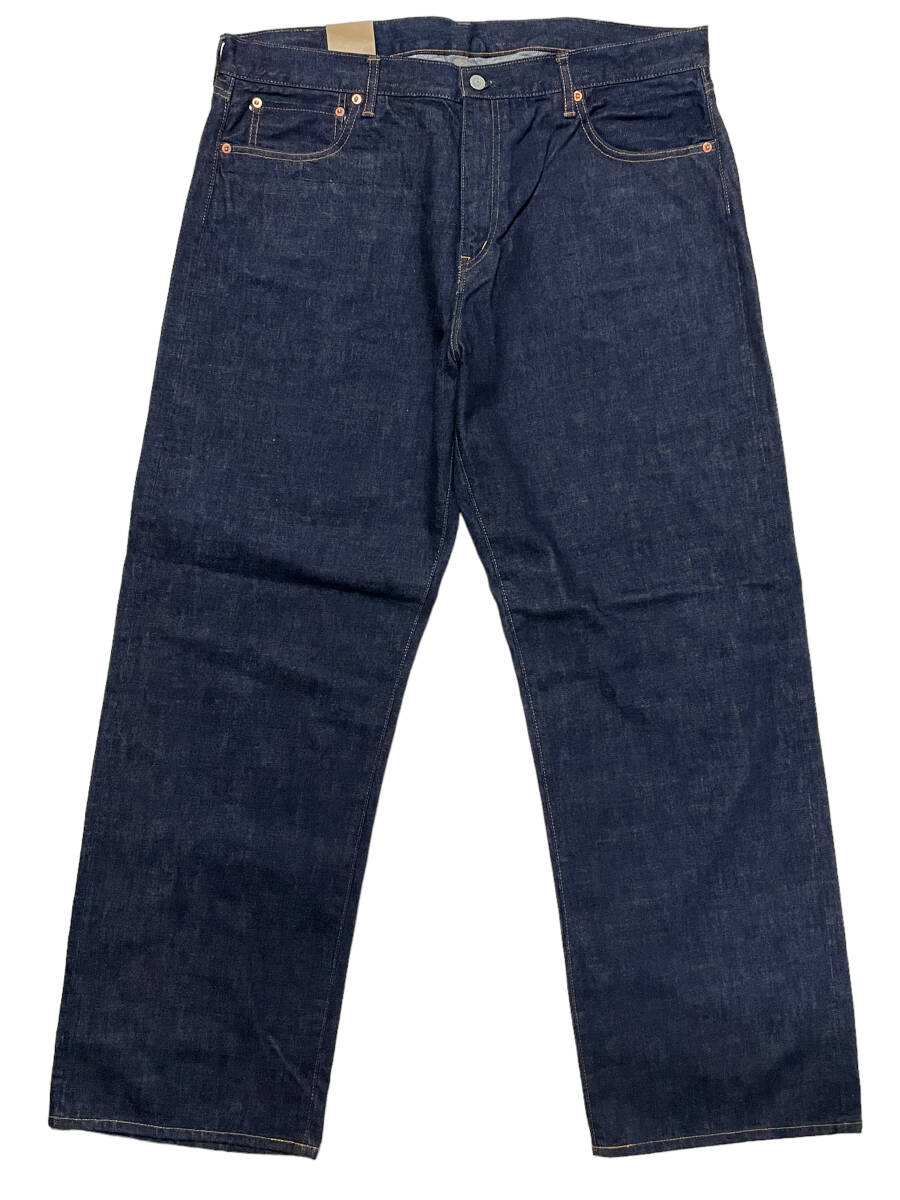 未使用品 W42 児島ジーンズ KOJIMA GENES RNB-102W 15oz セルビッチ ワイドストレート デニム ジーンズ ジッパーフライ_画像3