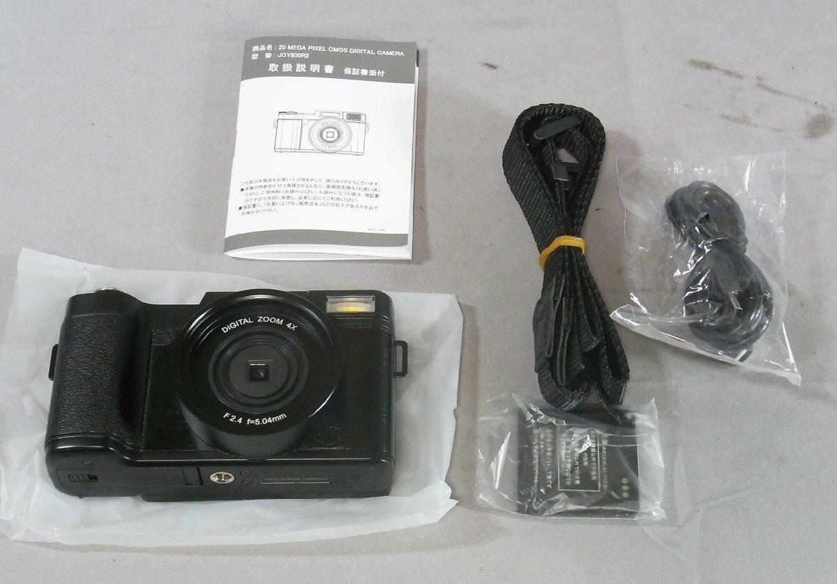 B38681 O-02268 joyeux コンパクトデジタルカメラ JOY800R2WT×2 JOY800R2×2 計4台セット ジャンク_画像3