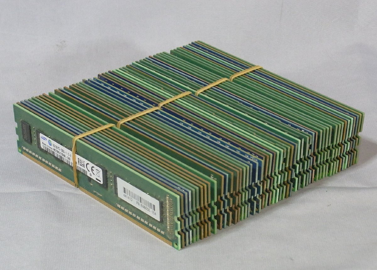 B38699 O-01296 PC3-12800 DDR3メモリー 4GB 50枚セット ジャンク_画像1