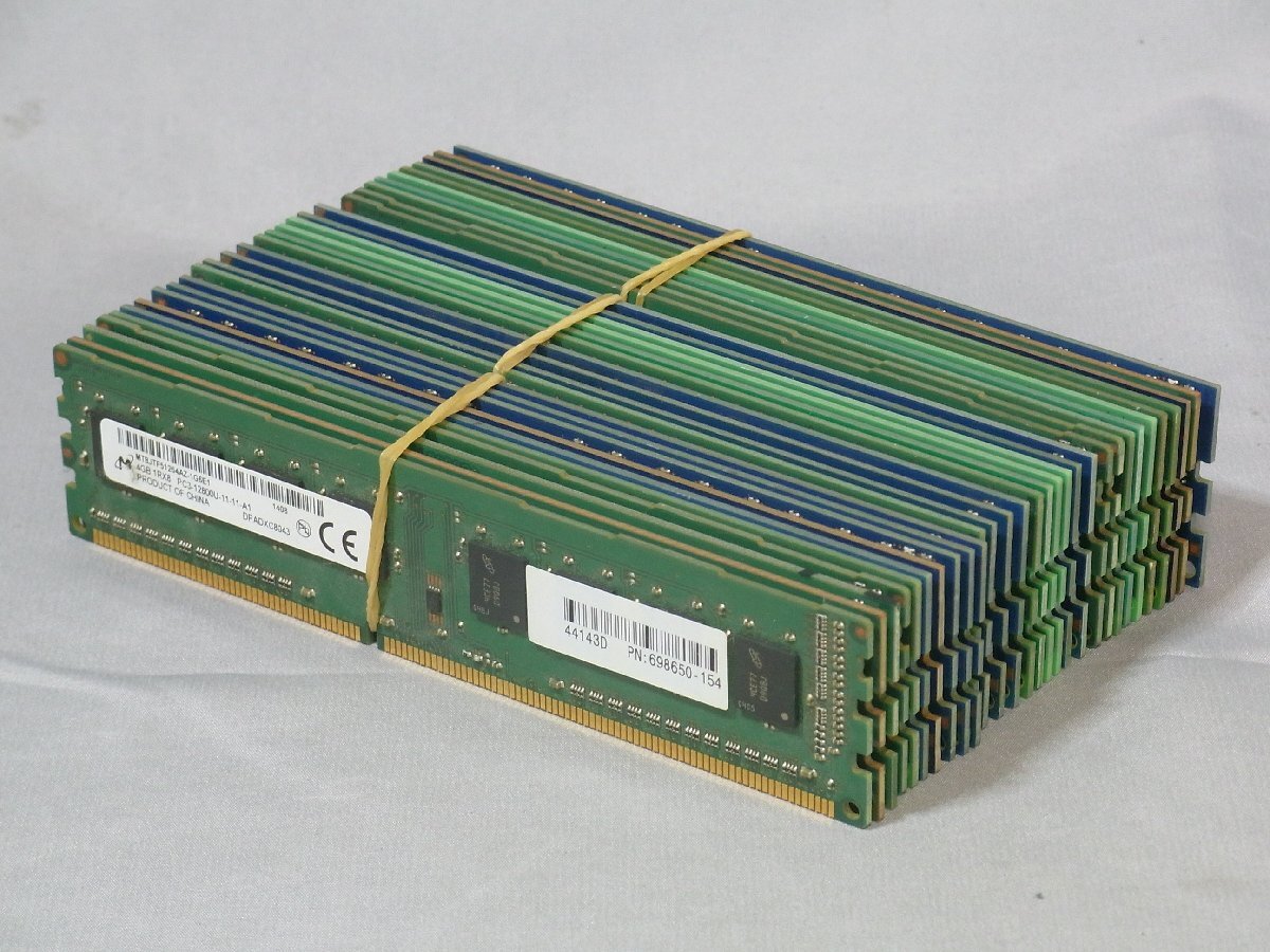 B38901 O-02164 PC3-12800 DDR3メモリー 4GB 30枚セット ジャンク_画像1