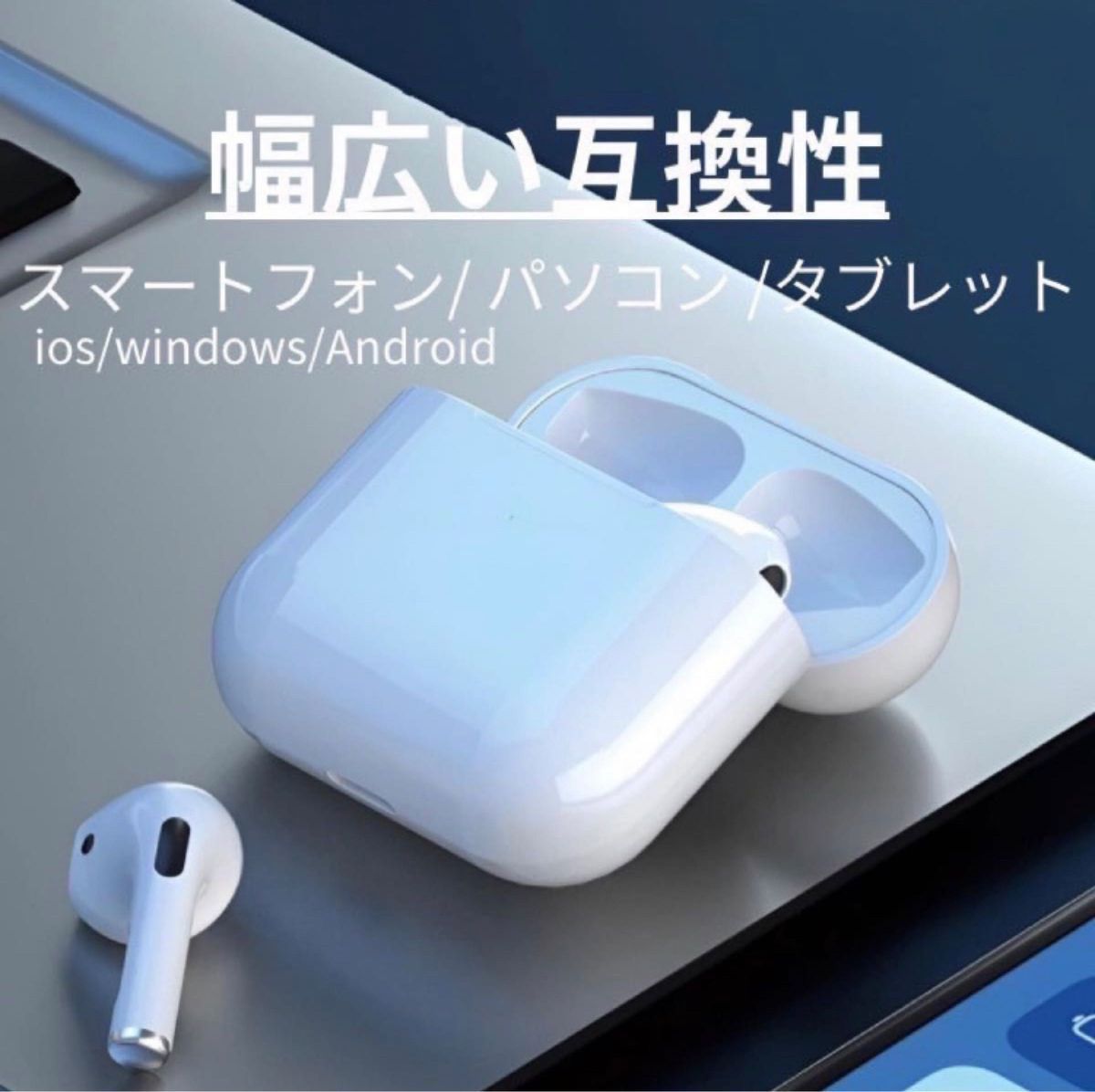 【2024年最新モデル】ワイヤレスイヤホン ENCノイズキャンセリング搭載　AirPods Pro 互換品　Bluetooth