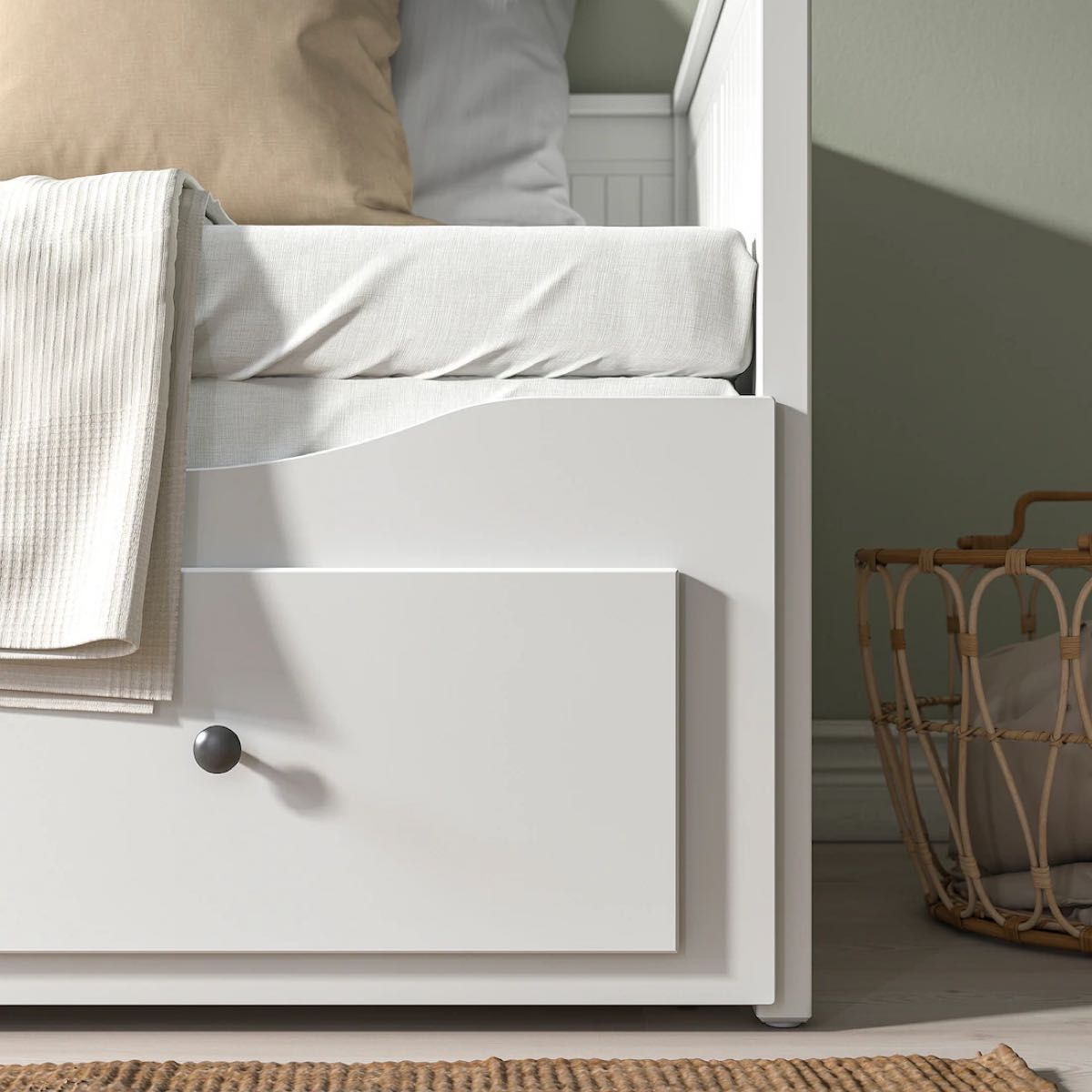 IKEA HEMNES ヘムネス デイベッドフレーム(引き出し×3), ホワイト, 80x200 cm IKEA HEMNES ヘムネス デイベッドフレーム(引き出し×3), ホワイト, 80x200 cm