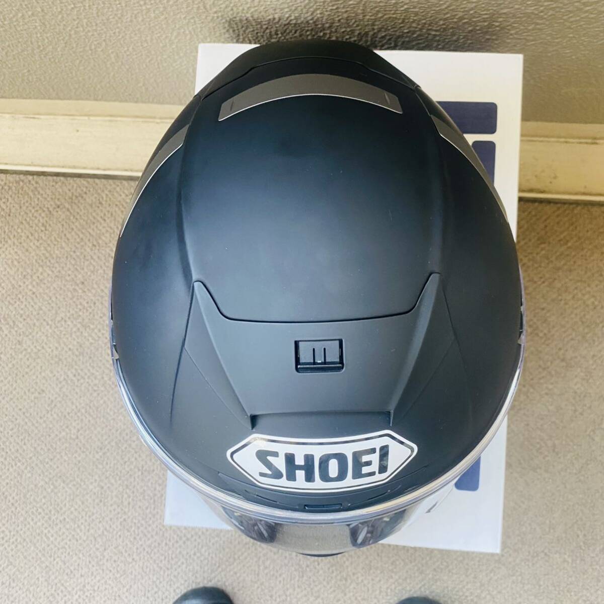 美品 SHOEI X14 X Fourteen Lサイズ 59-60cmマットブラック （検索ワード X fifteen X15 Z7 Z8 Z-8 GT Air ショウエイ RX7X アライ ARAI）の画像6