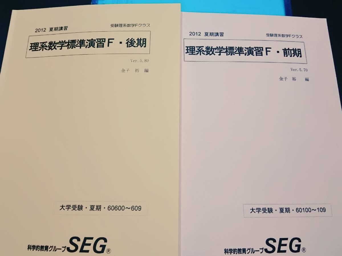 メーカー包装済】 SEA SEG 理系数学標準演習F 板書 東大京大 東進 鉄緑