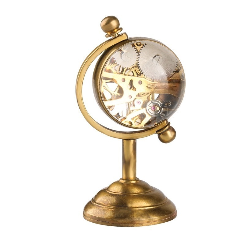 アンティーク調 回転式置き時計 レトロ ヴィンテージ 卓上 置時計 ヨーロピアン クラシック モダンの画像5