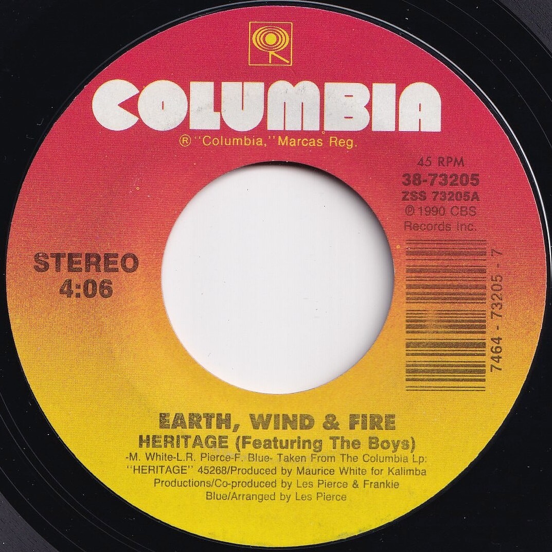 Earth, Wind & Fire Heritage / Gotta Find Out Columbia US 38-73205 206275 HIP HOP R&B レコード 7インチ 45_画像1
