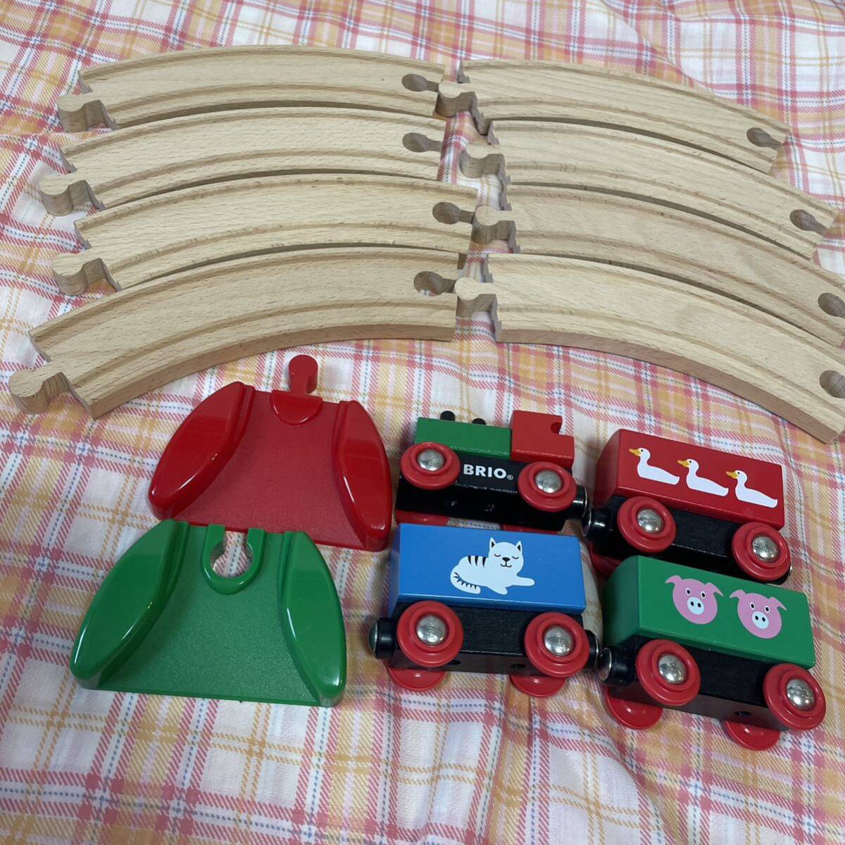 BRIO ブリオ 動物列車 列車 レール マイファーストレイルウェイ 木製 おもちゃの画像1