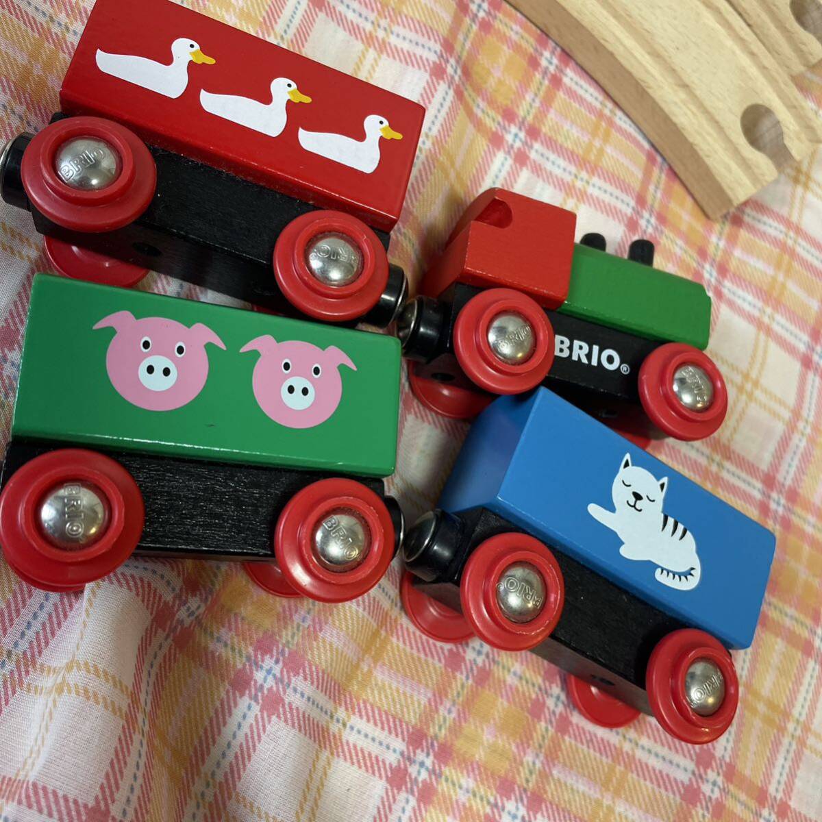 BRIO ブリオ 動物列車 列車 レール マイファーストレイルウェイ 木製 おもちゃの画像3