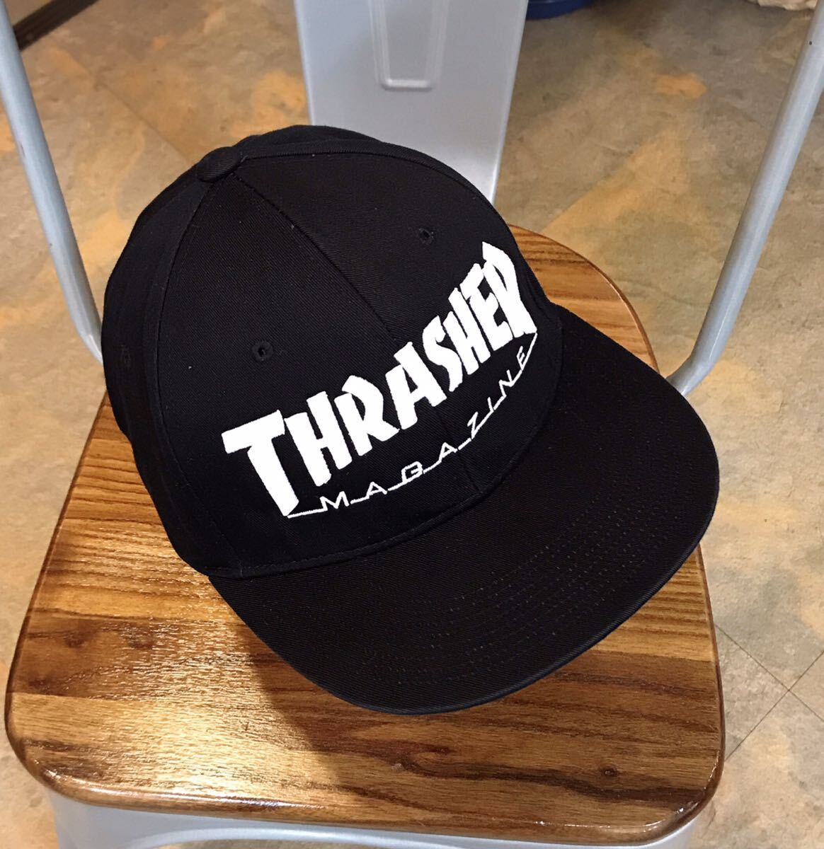 THRASHER MAGAZINE／スナップバックキャップ／ブラック／メンズフリーサイズの画像5