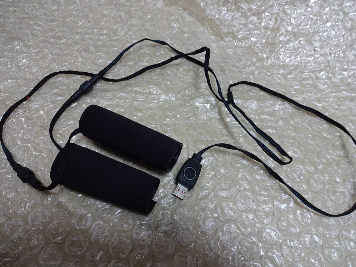 グリップヒーター 巻き付けタイプ 電熱グリップ バイク用 ホットグリップ USB接続 バイクパーツ　防寒 _画像1