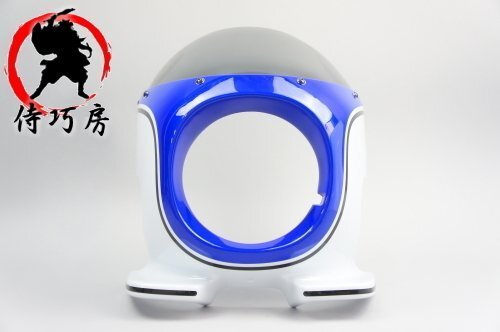 侍巧房 GSX400 インパルスS ビキニカウル スクリーン付 青/白の画像2
