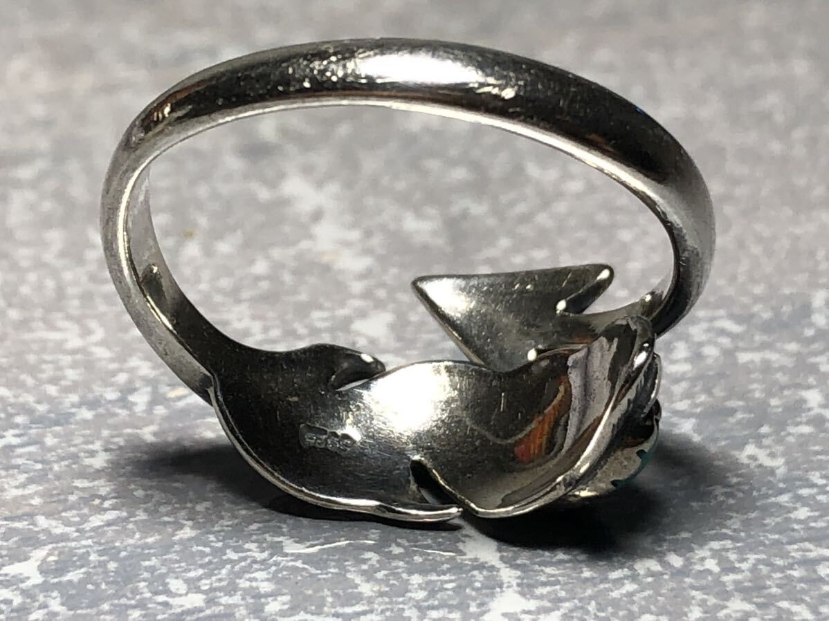 フェザー×アロー　ストーン　シルバーリング 指輪　silver 925