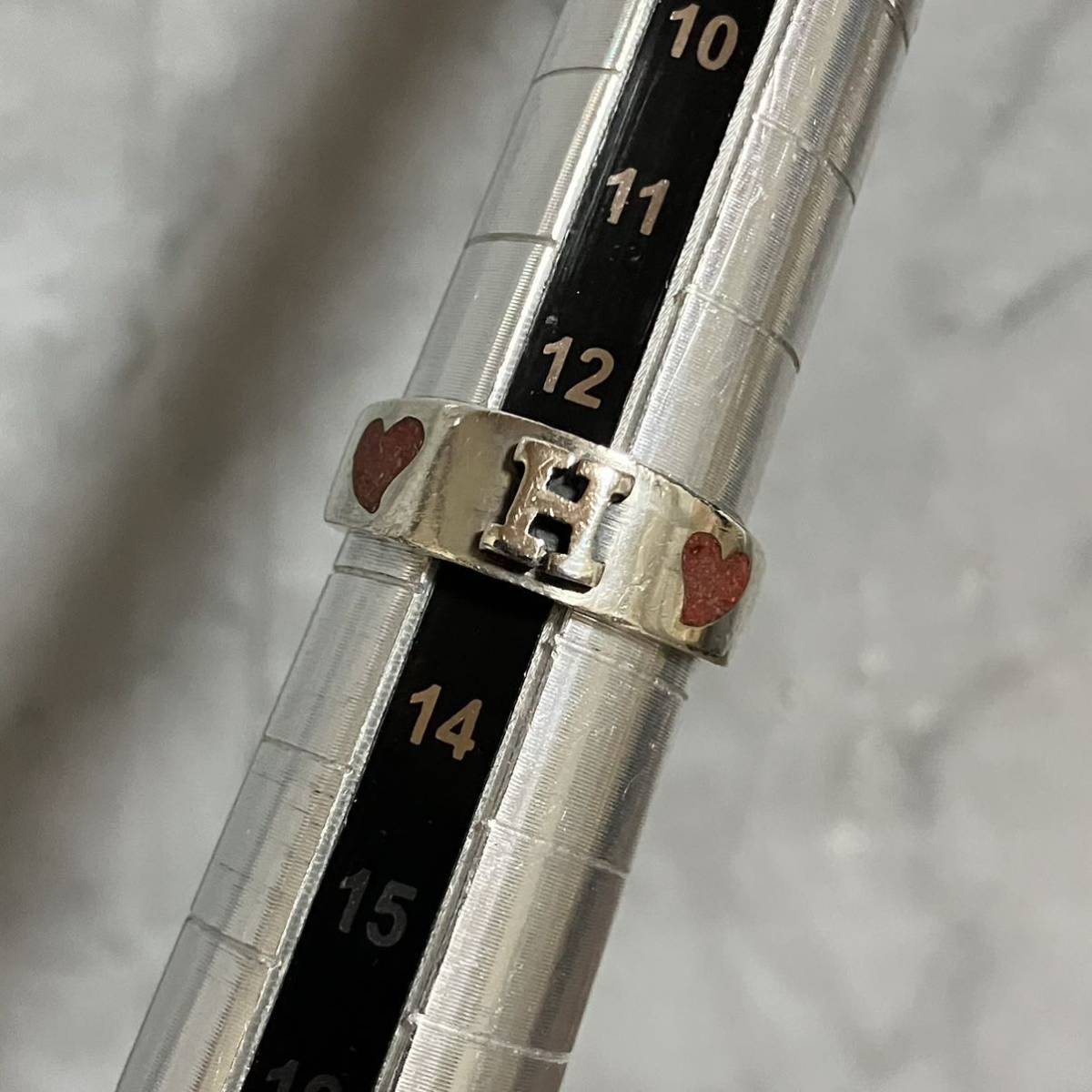 ws550】HRM ハリウッドランチマーケット Hロゴ シルバーリング ws550】HRM ハリウッドランチマーケット Hロゴ シルバーリング