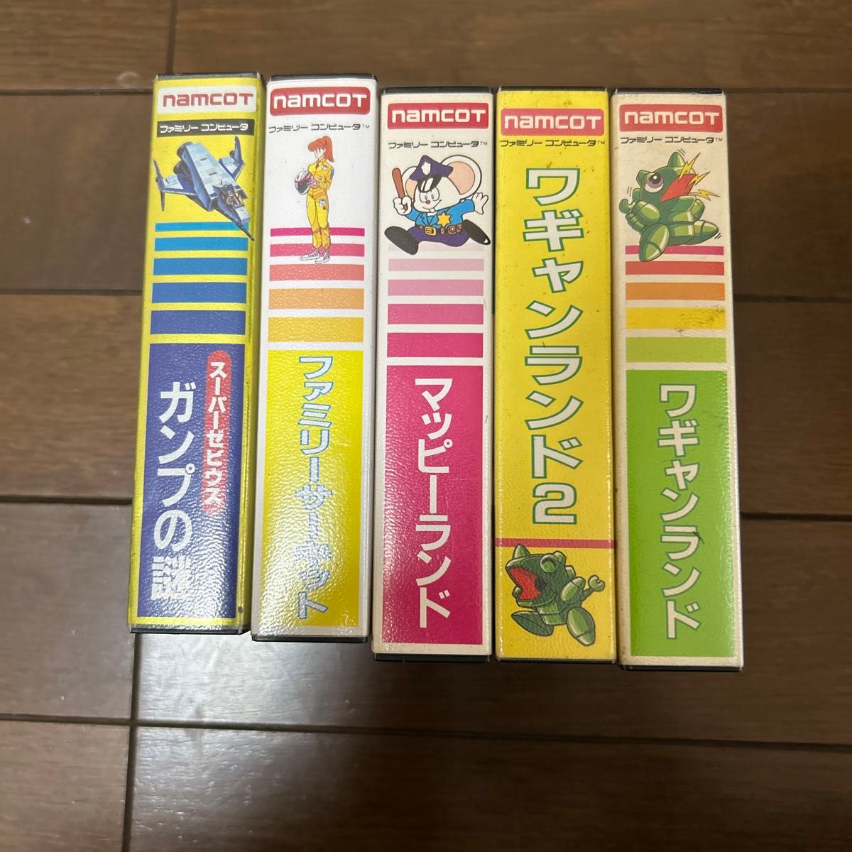 【超希少！】箱、説明書付きファミコン カセット namcot 5個まとめ売り！ ワギャンランド スーパゼビウスなど