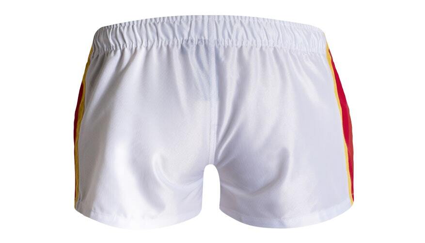 即決正規品新品 オージーバム Aussiebum RUGBY BLITZ White -M- ラグビープロショーツ ホワイト白色ライン赤 現品表記サイズ M_画像3