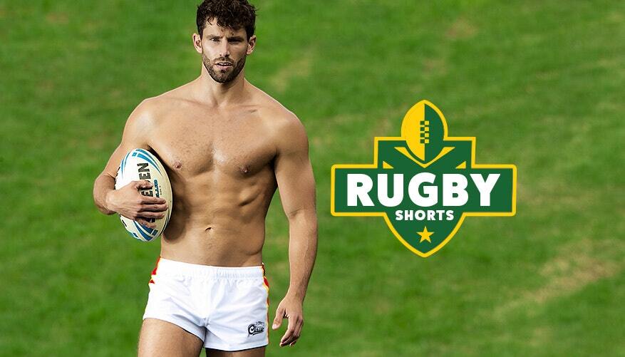 即決正規品新品 オージーバム Aussiebum RUGBY BLITZ White -M- ラグビープロショーツ ホワイト白色ライン赤 現品表記サイズ M_画像5