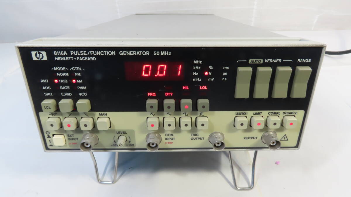 HP 8116A PULSE/FUNCTION GENERATOR 50MHZ PULSE FUNCTION GENERATOR パルス/ファンクションジェネレータ 現状品の画像3