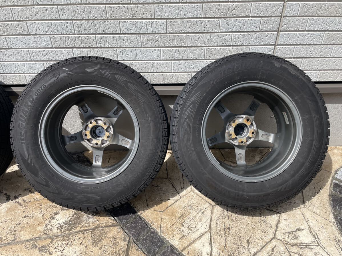 スタッドレス タイヤ ホイール セット 16インチ 7j +38 PCD114.3 5H PROGRESS RS-5 + YOKOHAMA ICE GUARD SUV G075 225/70R16_画像7