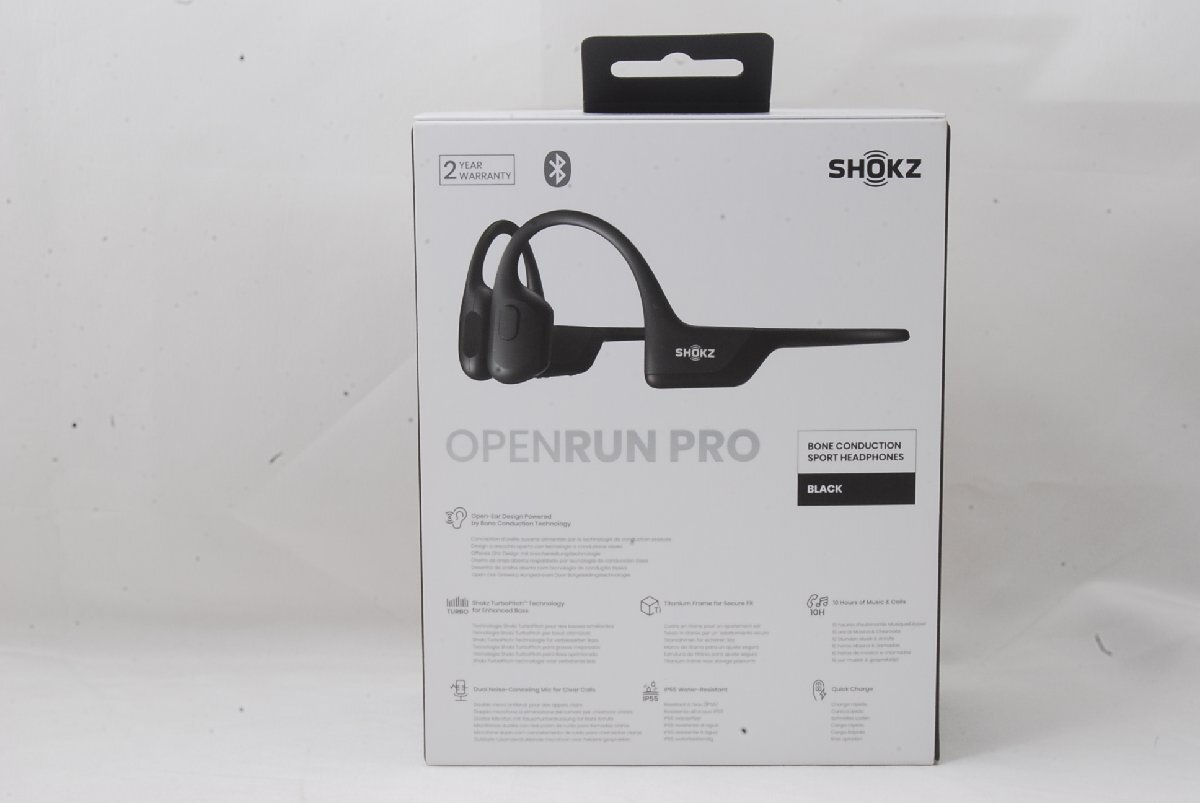 【美品】SHOKZ OpenRun Pro Black S810 SKZ-EP-000007 イヤホン メーカー保証期間内の画像5