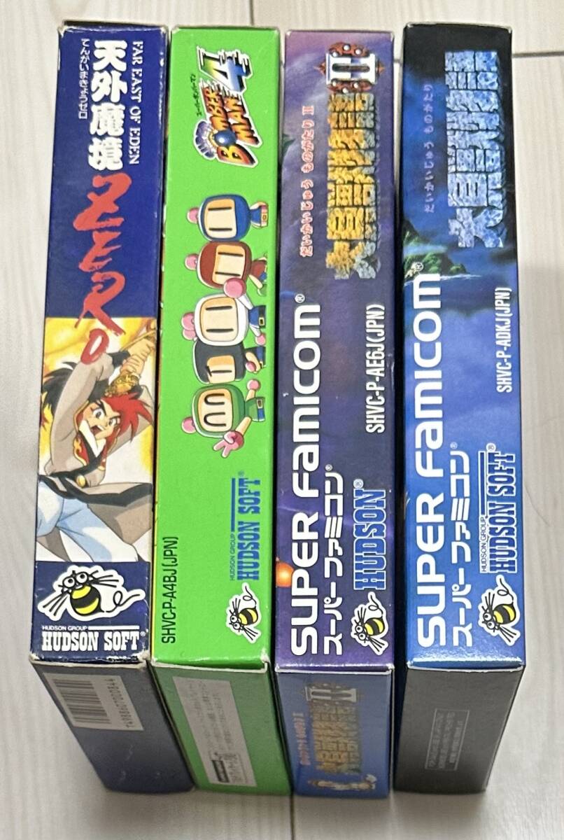 スーパーファミコンソフト ハドソン4本セット 大貝獣物語1と2、スーパーボンバーマン4、天外魔境ZEROの画像4