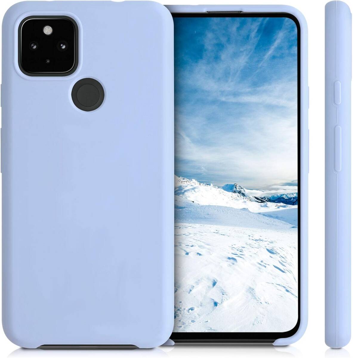 kwmobile スマホケース 対応: Google Pixel 4a 5G ケース - TPU リキッド シリコン カバー - 耐衝撃 傷防止 サラサラ Case