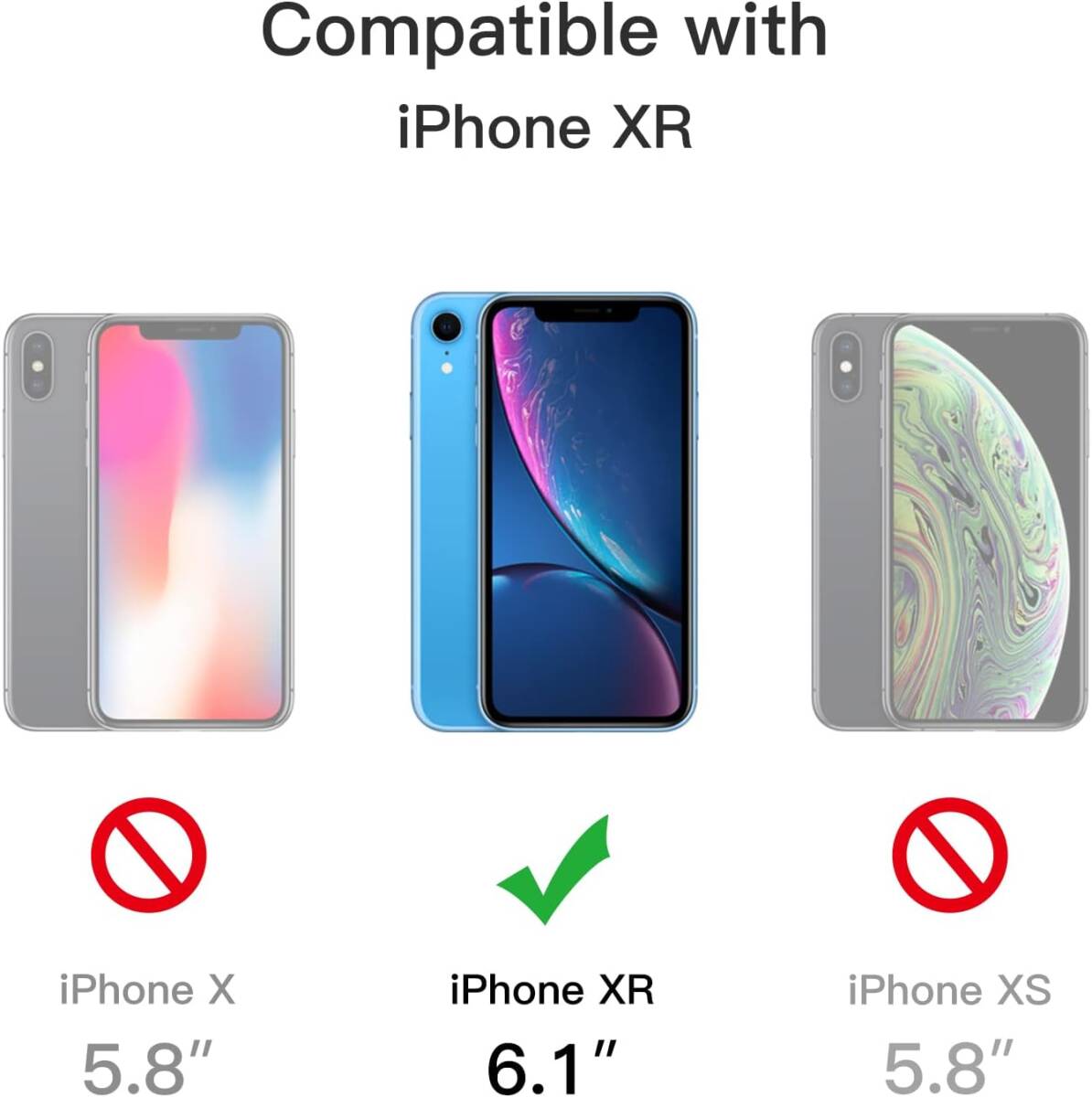JEDirect マットケース iPhone XR 6.1インチ 耐衝撃性ミリタリーグレードの落下防止 つや消しの半透明の背面電話カバー 指紋防止 (空色)