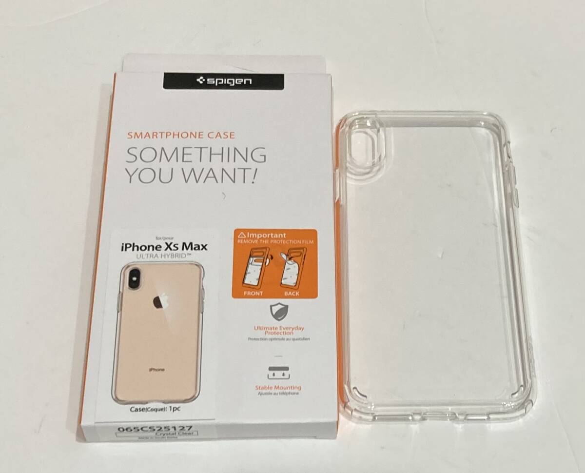 Spigen iPhone XS Max ケース クリア 耐衝撃 6.5インチ 対応 ワイヤレス充電 ウルトラ・ハイブリッド 065CS25127 (クリスタル ・クリア