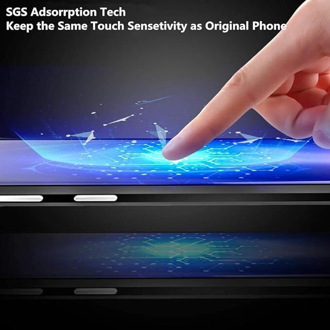 Samsung Galaxy S20 Plus ガラスケース 磁気吸着 バンパー 9H強化ガラス保護フィルム マグネット式 フルカバー 金属フレーム シルバー_画像5