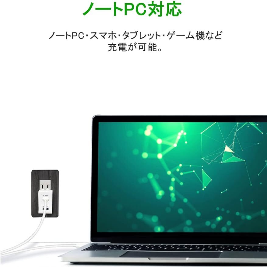 急速充電器 65W USB Type C コンセント 折りたたみ式プラグ 2ポート(USB-C×1 + USB-A×1) ACアダプター iPhone iPad Android各種対応_画像5