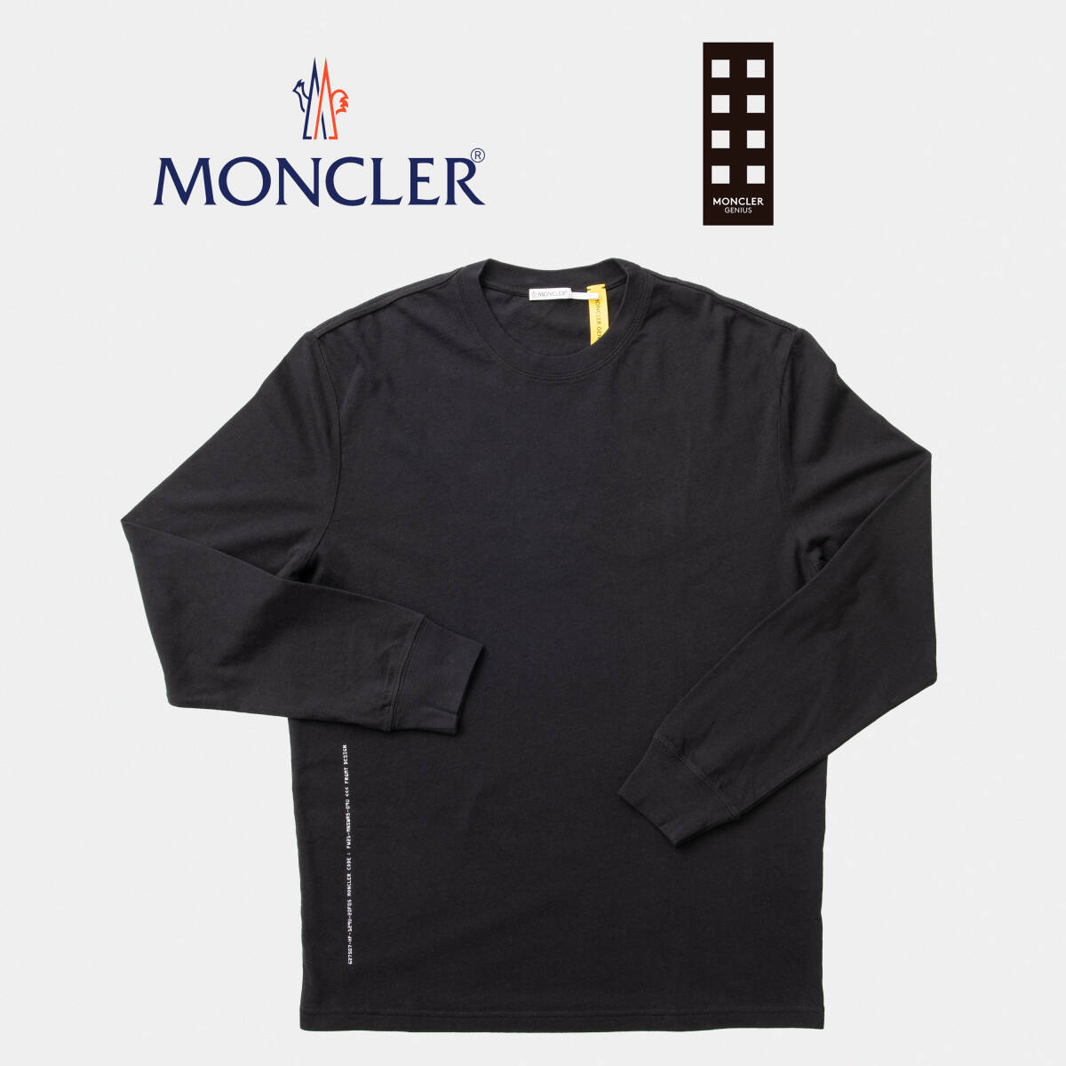◆新品◆モンクレール ジーニアス【Moncler Genius】MAGLIA T-shirt ロンT Fragment フラグメント 藤原ヒロシ ブラック M 8D00003
