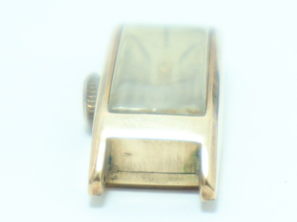 [1 jpy start ]18K stamp DEN-RO lady's wristwatch hand winding Junk gross weight approximately 6.38g 3-A043/1/60L