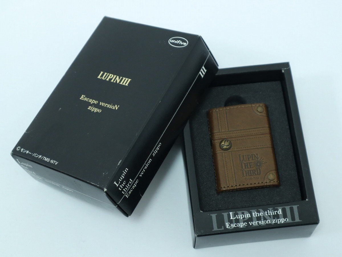 【未使用保管】ZIPPO ルパン三世 革巻き LUPIN THE THIRD ESCAPE VERSION 3-A018/1/060_画像1