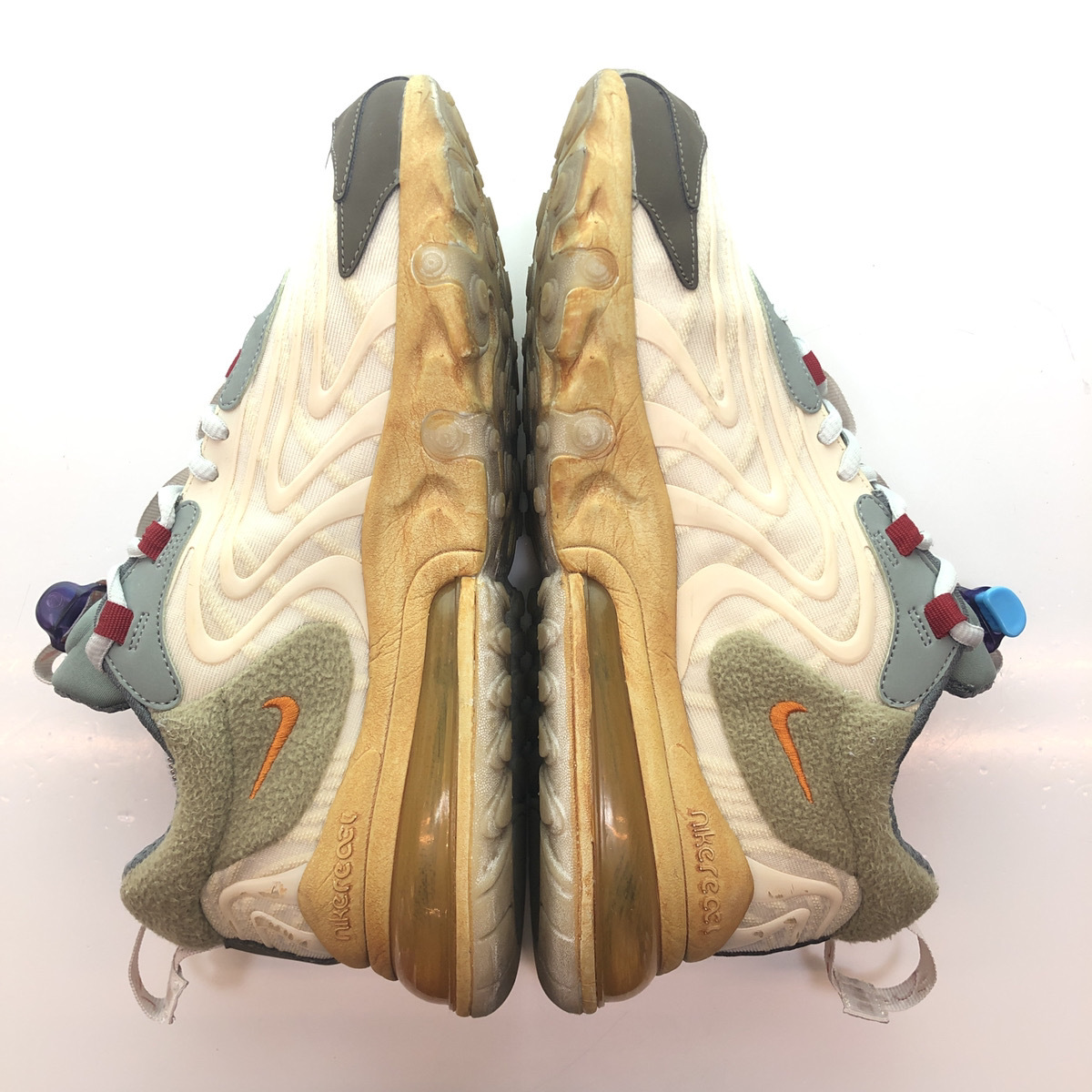 ▲ NIKE ナイキ TRAVIS SCOTT トラヴィス スコット AIR MAX 270 CACTUS TRAILS エア マックス カクタス トレイル ベージュ 薄茶色 27cm 104_画像4