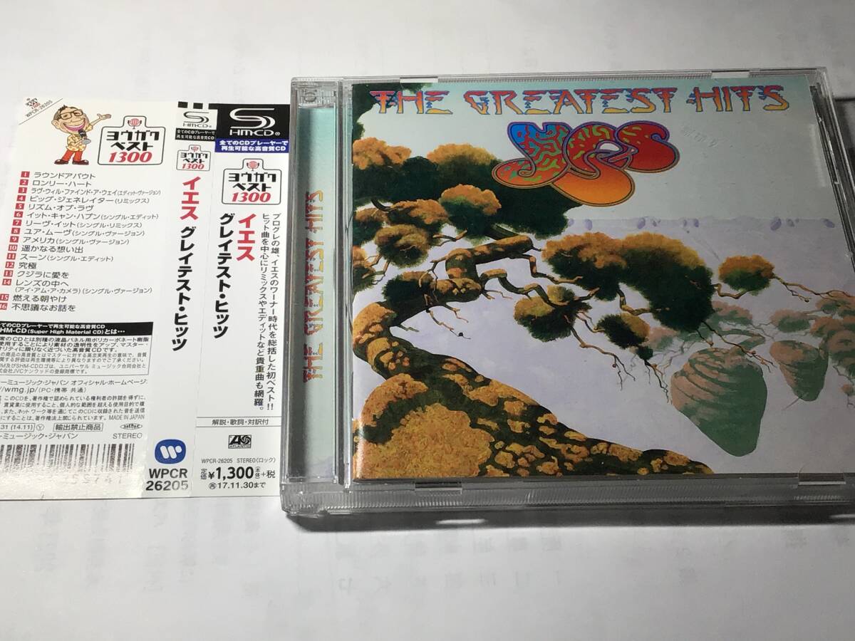 【SHM-CD】国内盤帯付CDベスト16曲/YES/イエス/グレイテスト・ヒッツ　送料¥180_画像1