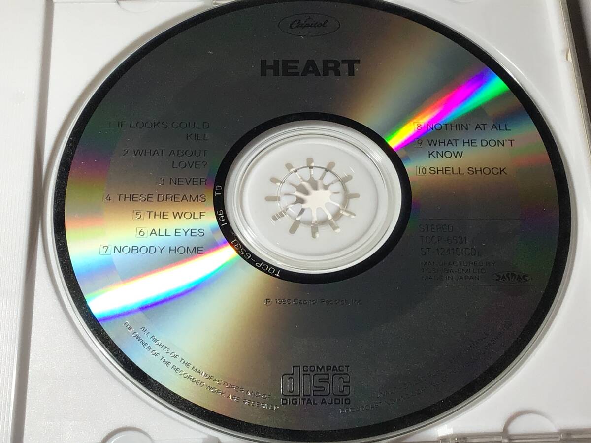 国内盤CD/HEART/ハート　♪ネヴァー/ジーズ・ドリームス/ホワット・アバウト・ミー　送料¥180_画像7