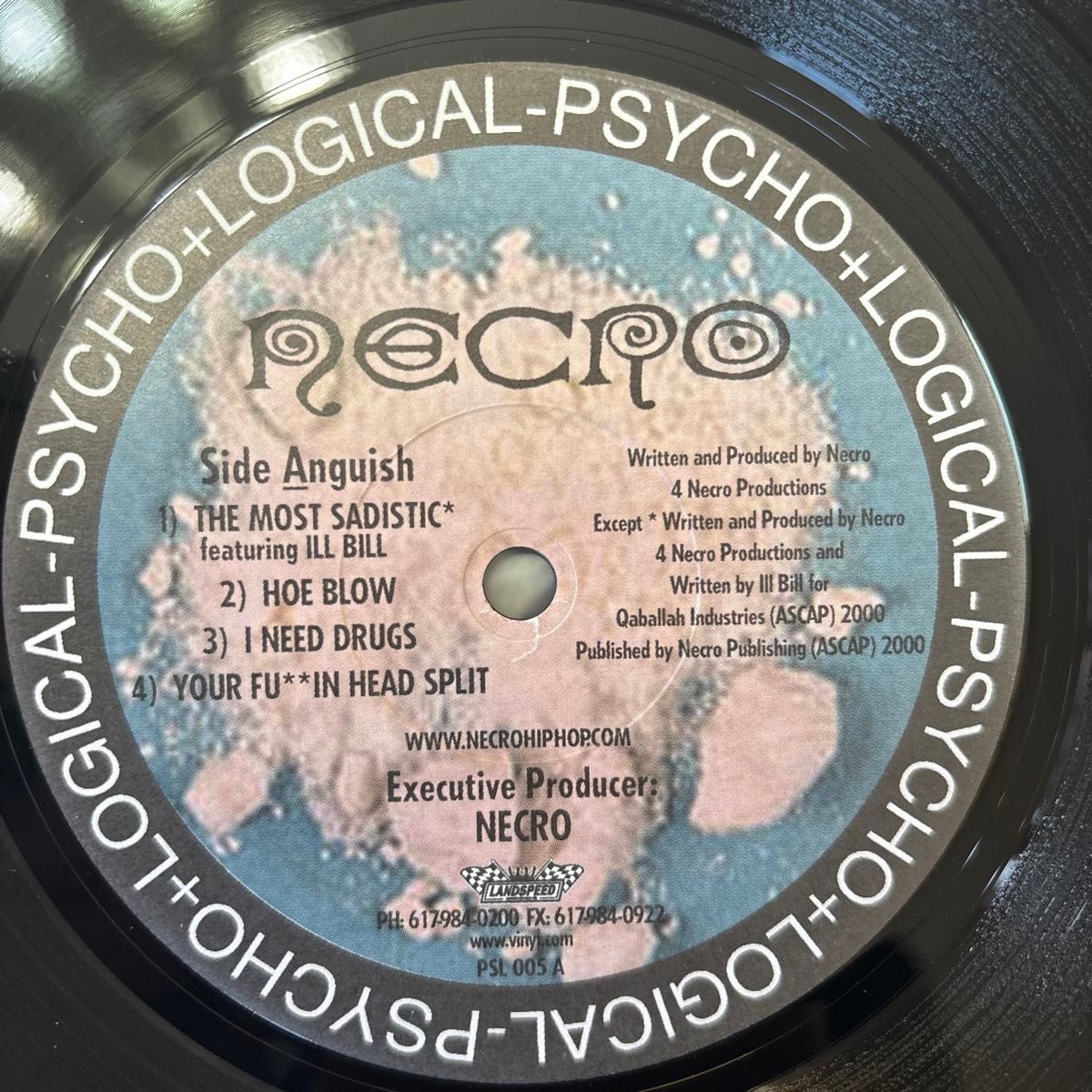 NECRO / I NEED DRUGS  2LP  Record  超希少盤　　アナログ　レア　レコード　2枚組