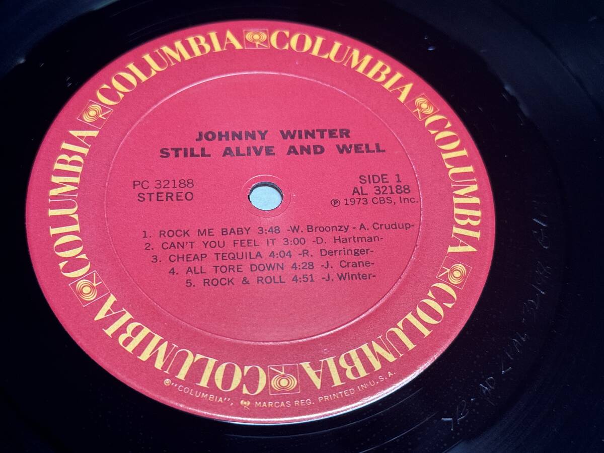 【LPレコード】still alive and well/johnny winter/スティル・アライヴ・アンド・ウェル/ジョニー・ウィンター【US盤】_画像4
