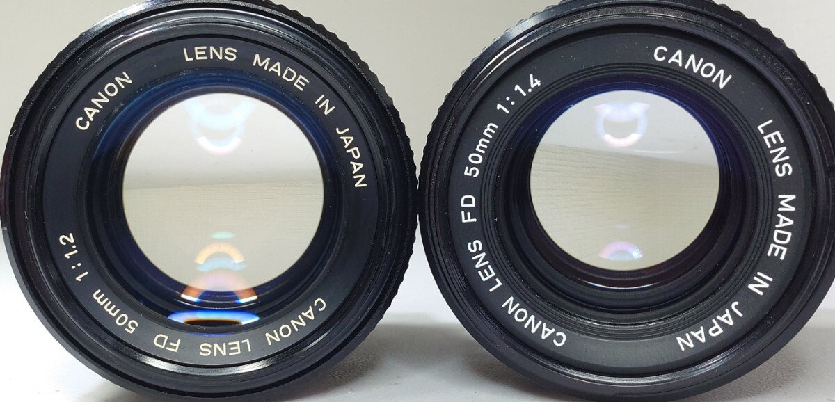 【終活】 CANON A-1＋NEW FD 50mm f1.2 シンデレラ＋50mm f1.4 単焦点2本セット＋強力モータードライブMA 各動作良好 露出計OK 鳴きなし_画像8