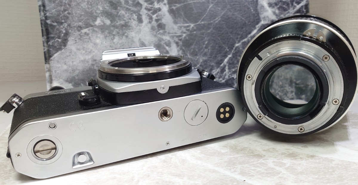 【終活整理】 Nikon NEW FM2 CE刻印最終ロット＋Ai-s NIKKOR 135mm f2 シンデレラポートレート単焦点＋50mm f1.8 薄型単焦点 各動作良好_画像7