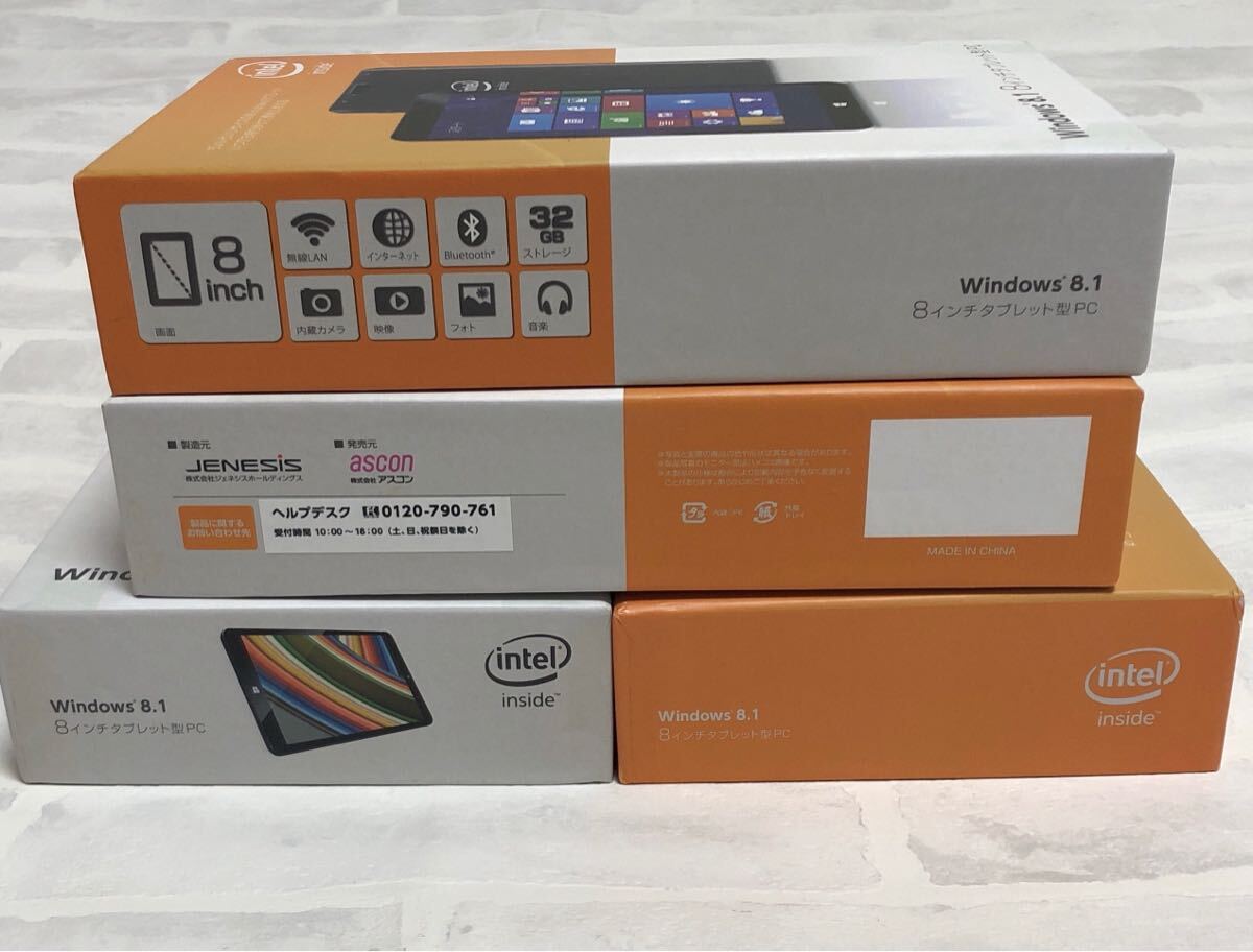 【ジャンク】4台セット【動作品】8インチタブレット PC Windows8.1 アスコン AT-02 32GB ★匿名配送★ _画像6