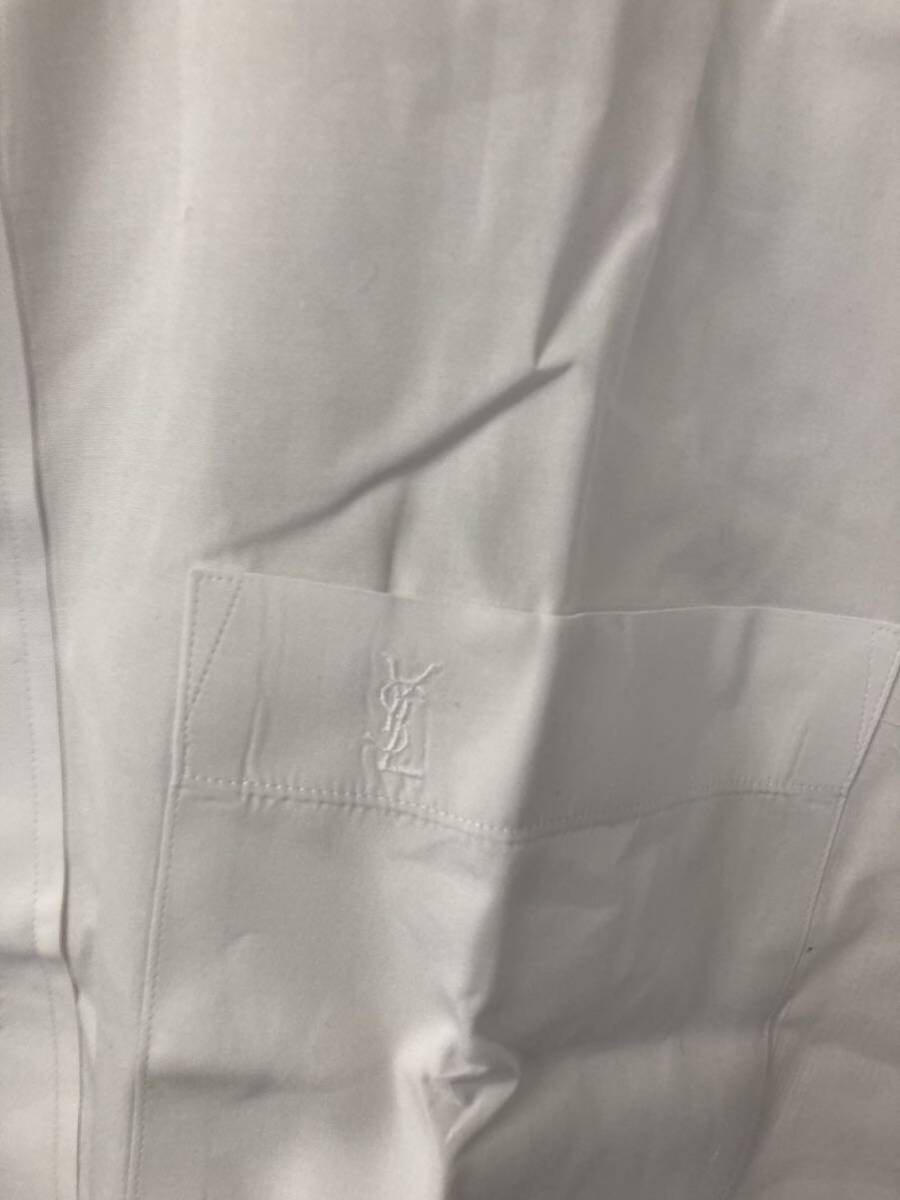 00’s初期Yves Saint Laurent白 長袖シャツ ホワイト ワイシャツ の画像3