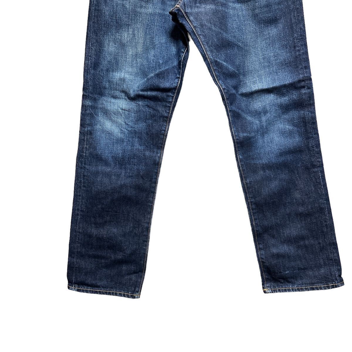 * laundry Press ending * GAP Gap STANDARD TAPER dark blue tailored Denim pants w32 -inch [1873]