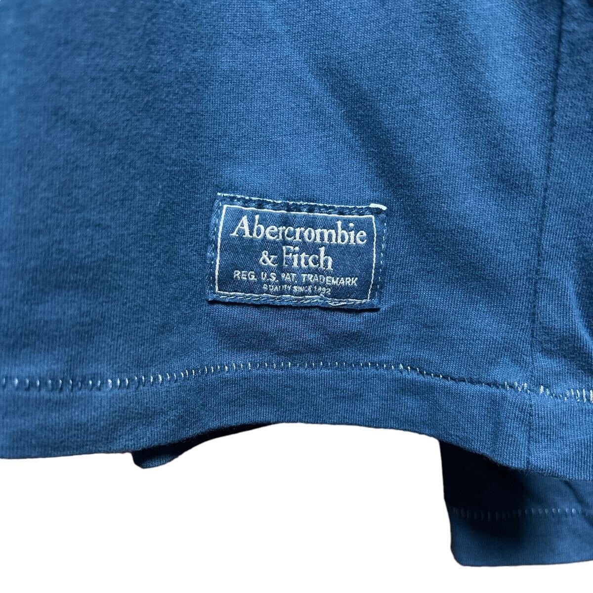 ●洗濯プレス済み● abercrombie&fitch アバクロンビー&フィッチ アバクロ ロンT 長袖Tシャツ ガーメントダイ 後染め sizeL 【1928】_画像5