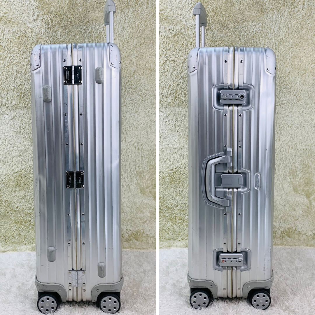 【人気モデル】RIMOWA リモワ TOPAS トパーズ 最大容量104L 4輪 MW TSAロック オリジナル Original シルバー アルミ スーツケース キャリー_画像3