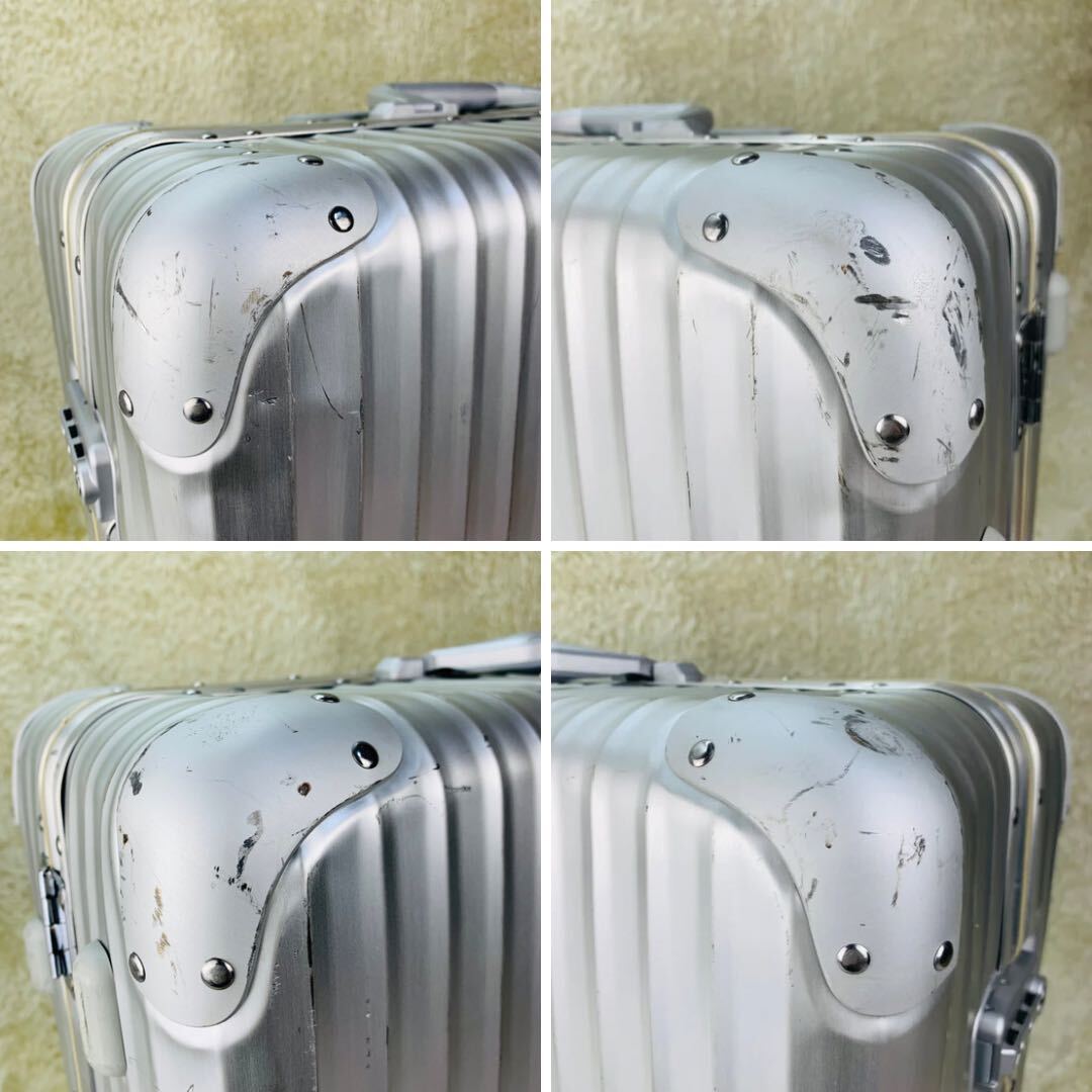 【人気モデル】RIMOWA リモワ TOPAS トパーズ 最大容量104L 4輪 MW TSAロック オリジナル Original シルバー アルミ スーツケース キャリー_画像6