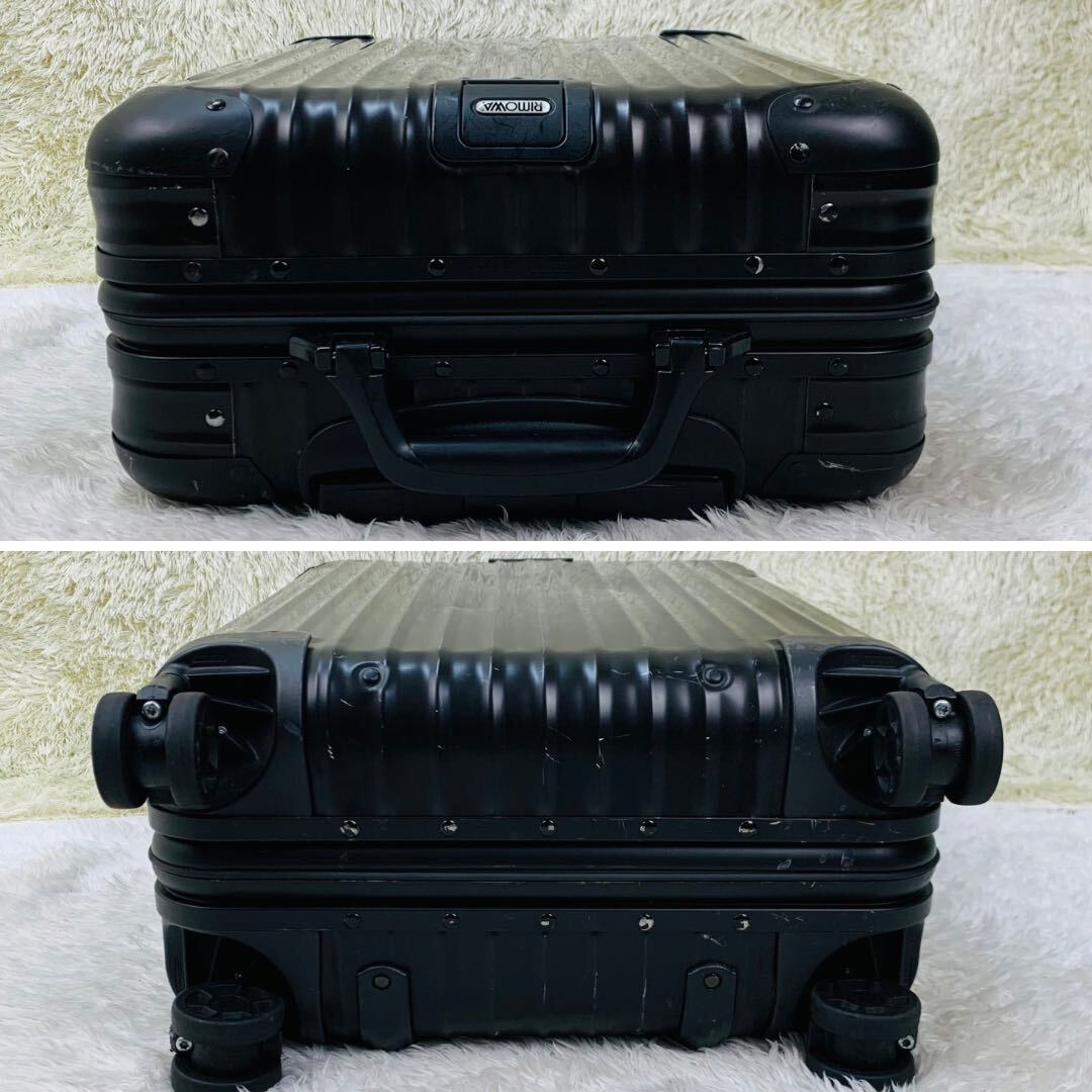 【人気モデル】RIMOWA リモワ TOPAS トパーズ Stealth ステルス 34L 4輪 MW 機内持ち込み TSAロック ブラック 黒 アルミ キャリーケースの画像5