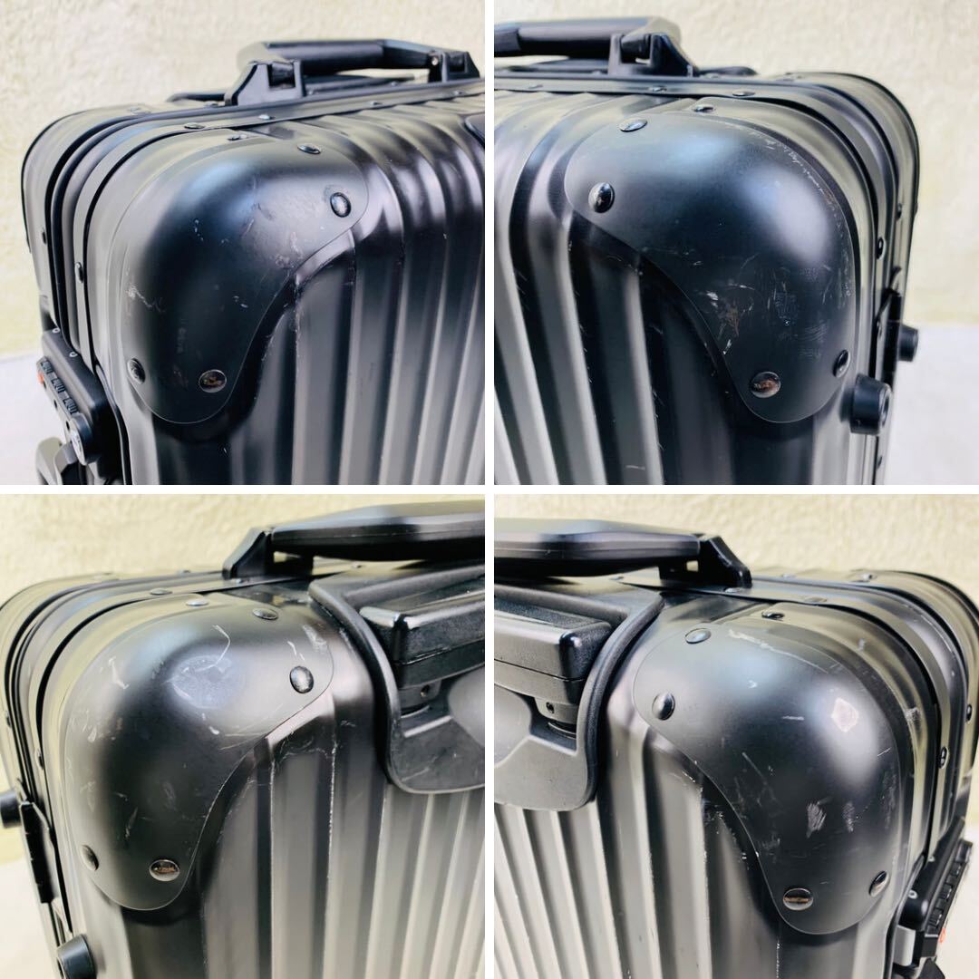 【人気モデル】RIMOWA リモワ TOPAS トパーズ Stealth ステルス 34L 4輪 MW 機内持ち込み TSAロック ブラック 黒 アルミ キャリーケースの画像6